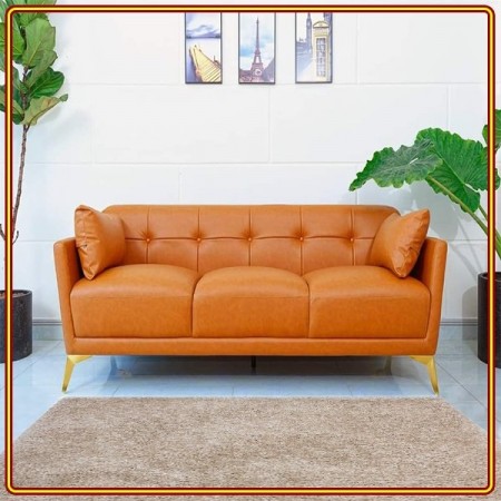 Home 02 - Orange : Ghế Sofa Băng + Phụ Kiện Trang Trí - Màu Cam